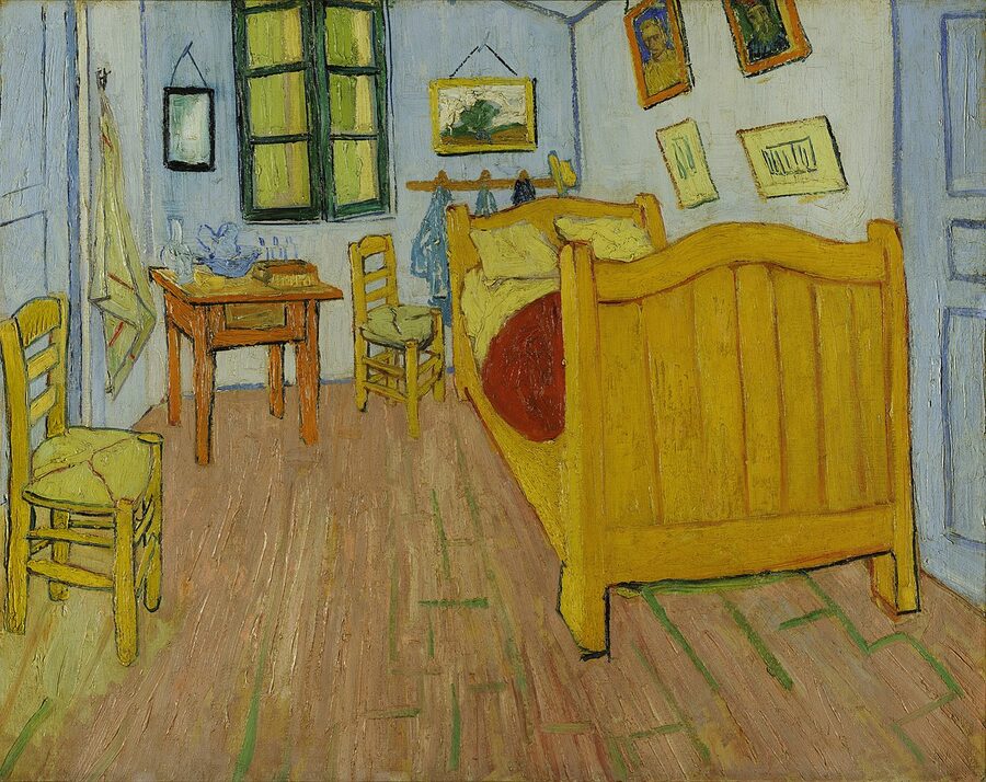 Van Gogh The Bedroom in Arles 1888 first version oil painting
