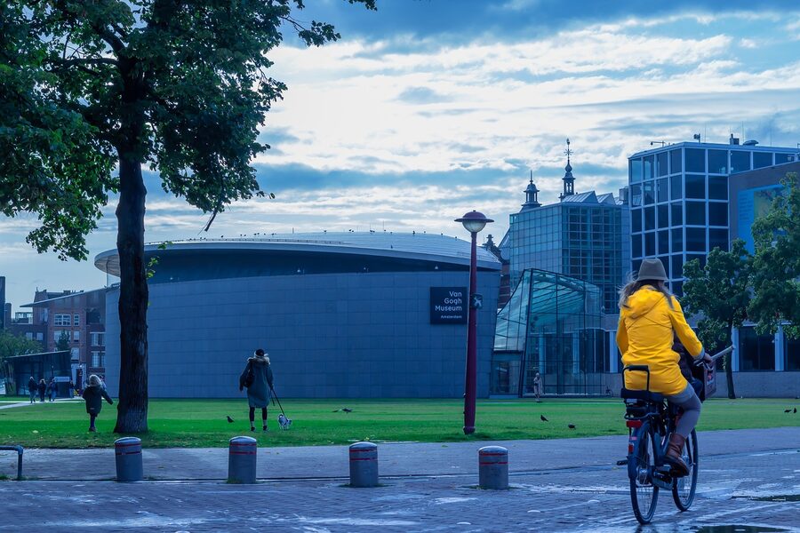 Van Gogh Museum building exterior on Museumplein Amsterdam