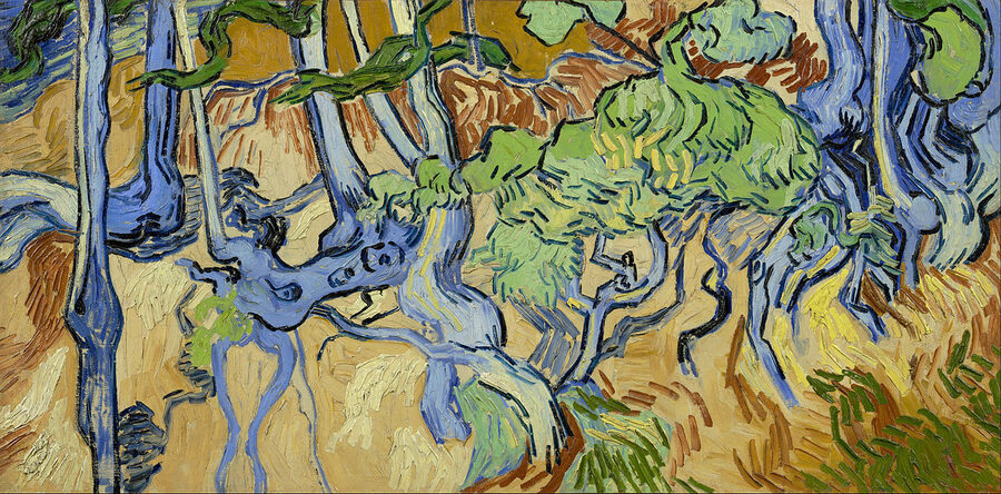 Van Gogh Tree Roots 1890 Auvers unfinished final painting