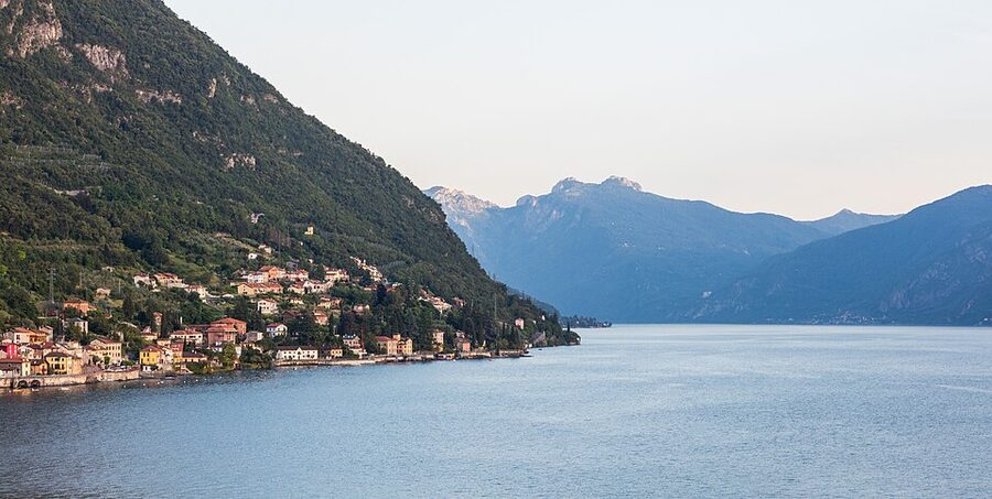 Varenna from the ferry on Lake Como