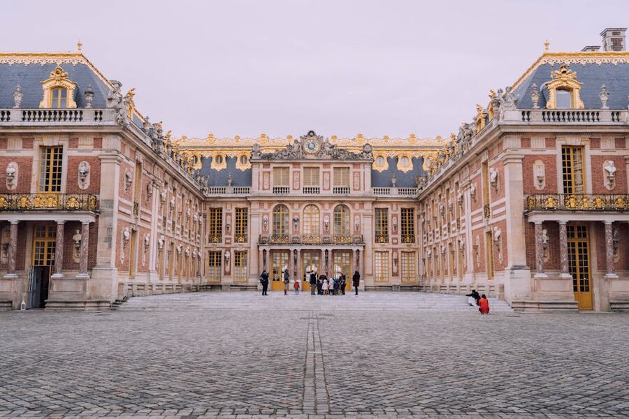 Marble courtyard Palace of Versailles