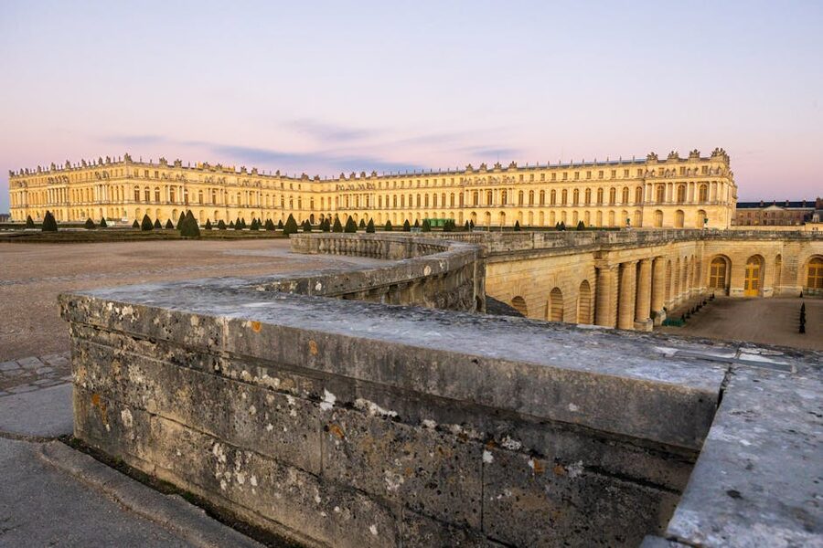 Palace of Versailles at sunset
