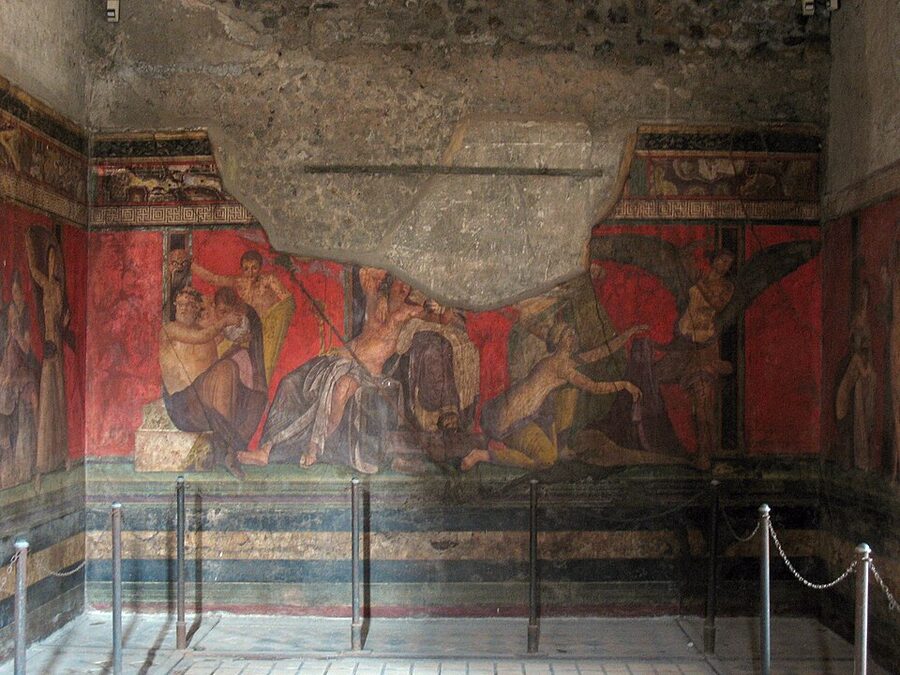 Villa of the Mysteries fresco at Pompeii