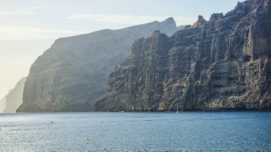 Cliffs of Los Gigantes Tenerife at sunrise