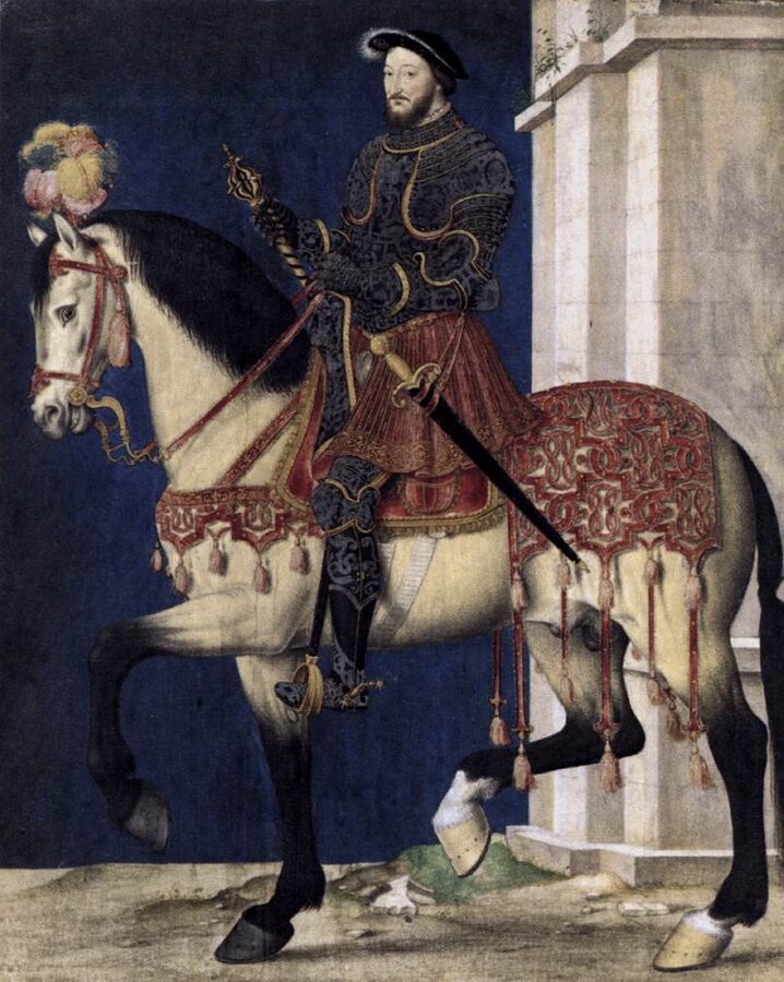 Portrait of Francis I King of France by Francois Clouet