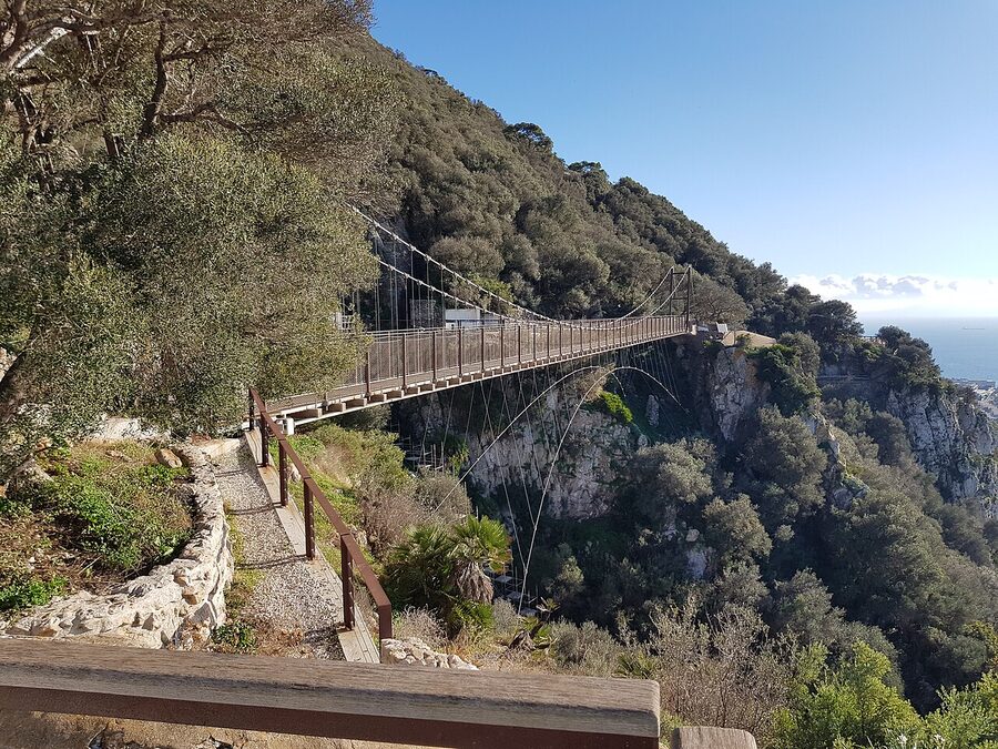 The Windsor Suspension Bridge in Gibraltar