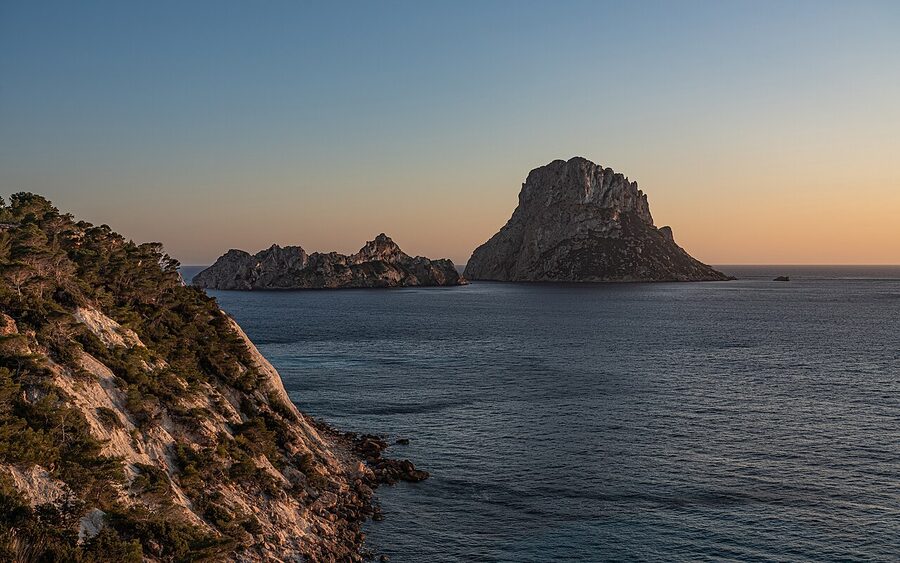 Sunset behind Es Vedra island Ibiza 2023