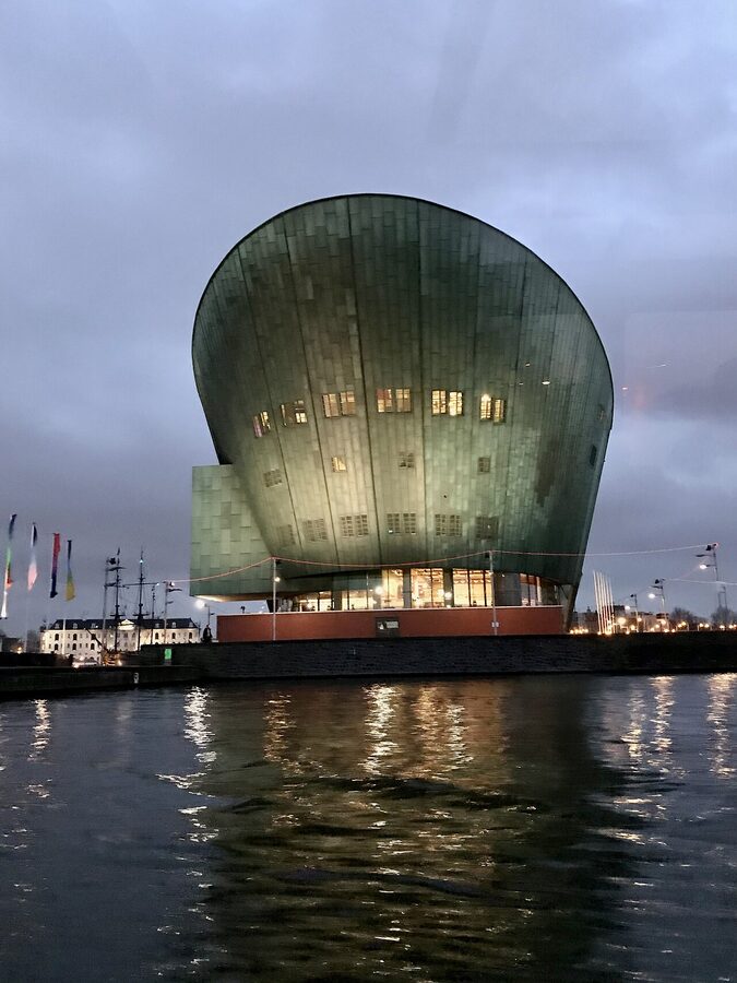 NEMO Science Museum Amsterdam exterior 2018 view